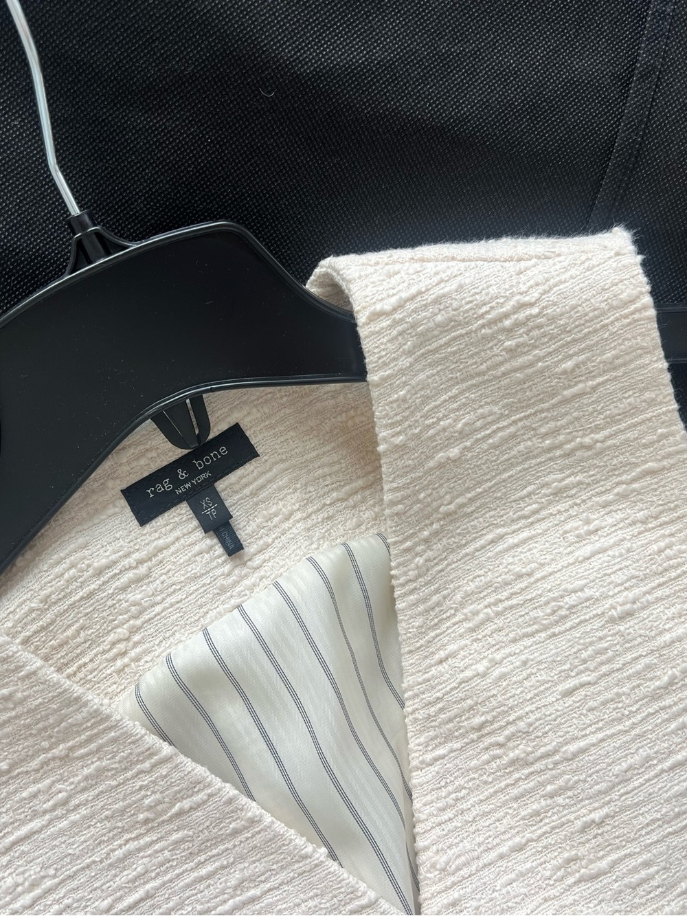 rag & bone Cream Italian Tweed Textured Vest and Mini Skirt Set - Picture 2 of 8